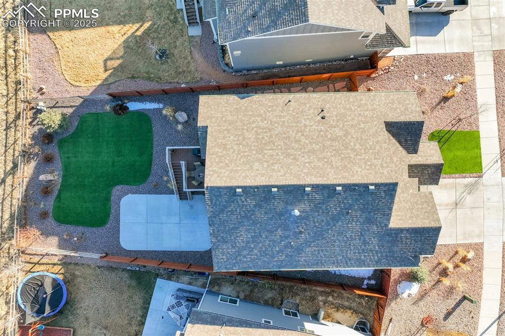 Image 35 of 35: Aerial view of house