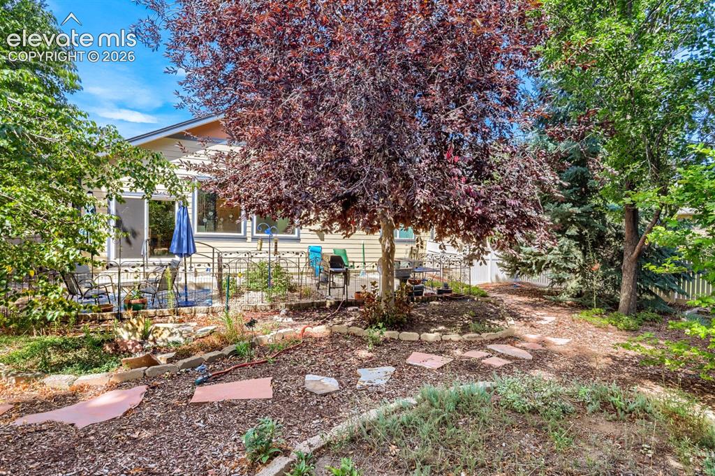 Image 14 of 23: Fully landscaped backyard.