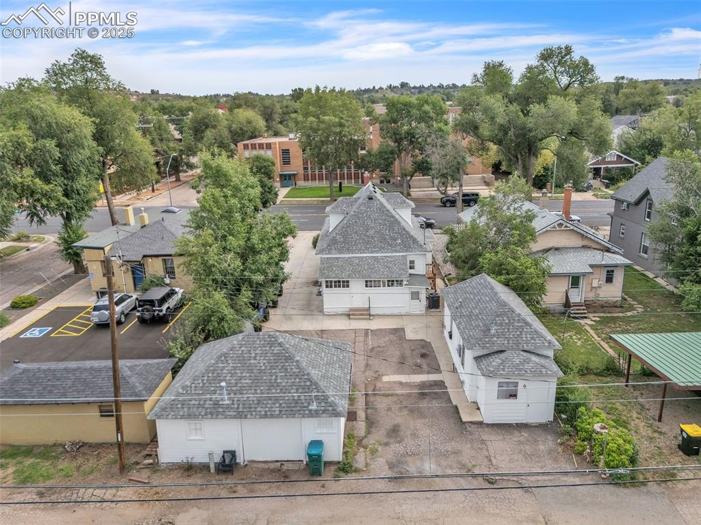 Image 42 of 49: Aerial view of residential area