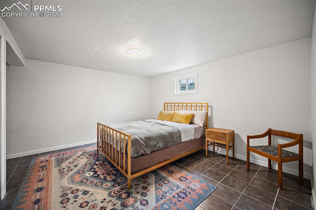 Image 27 of 49: third bedroom in the basement with a walk-in closet