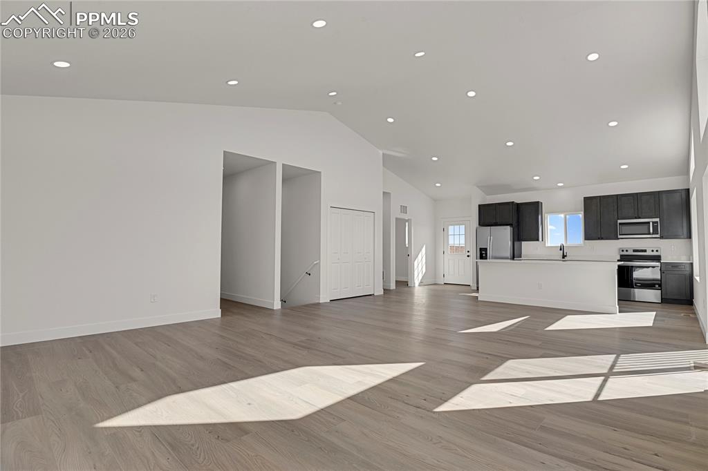 Image 10 of 29: This image shows the same model with alternate finishes. Actual home is cur