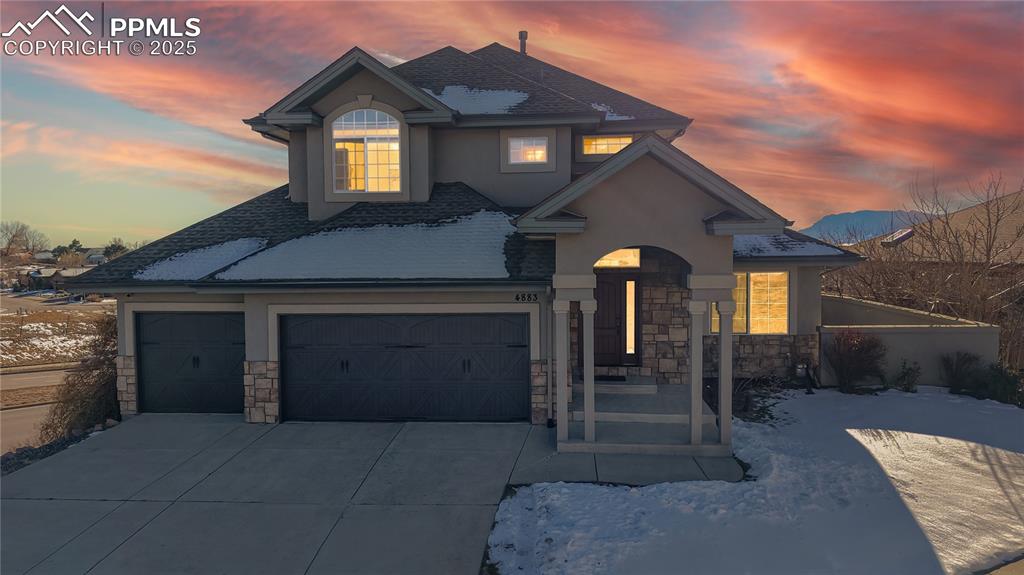 Caption: Front of Structure