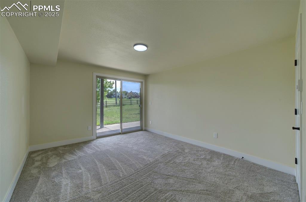 Image 46 of 50: Basement bedroom with walkout