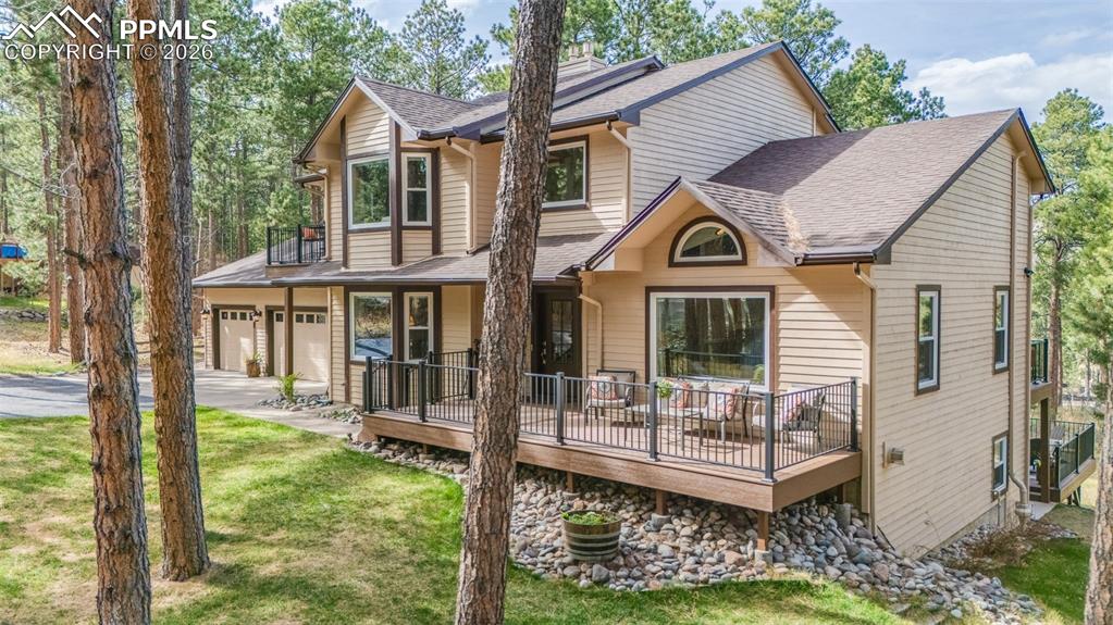 Image 11 of 50: Drone view of the home
