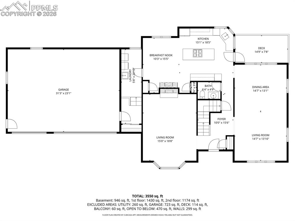Image 48 of 50: Main level floor plan