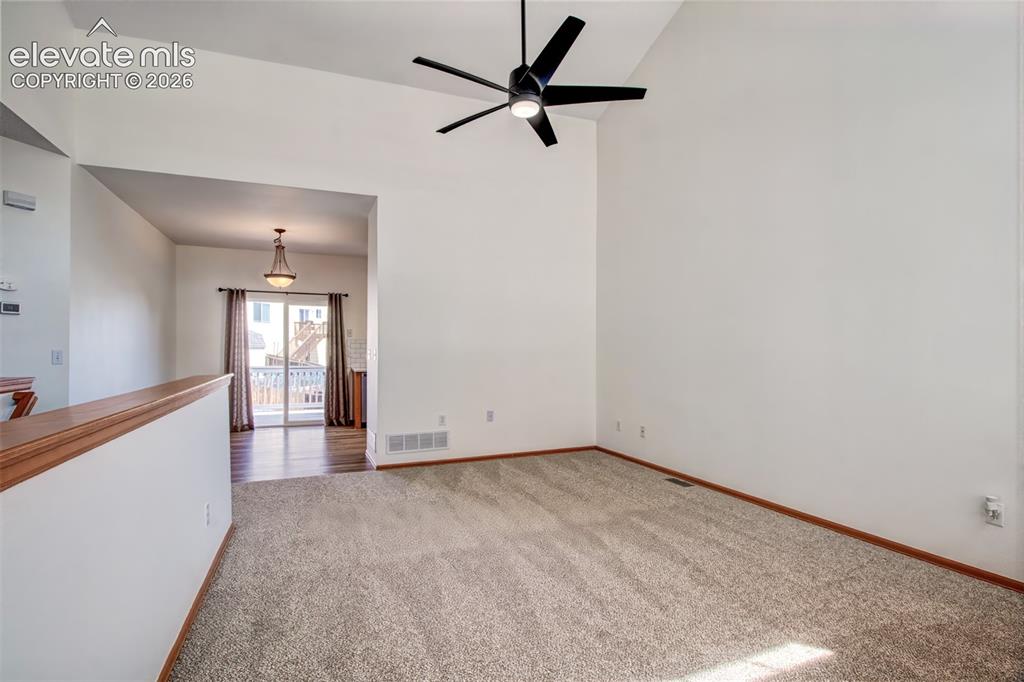 Image 2 of 37: Living room, main level. Your view as you enter the front door.