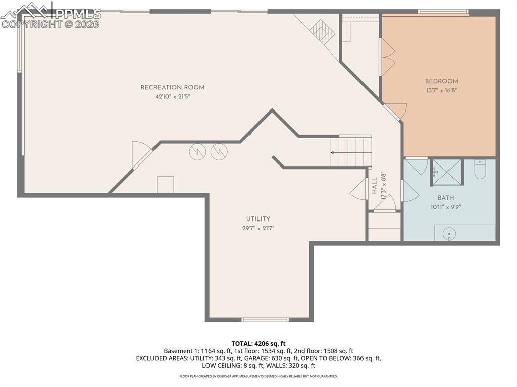 Image 39 of 40: Basement floor plan.