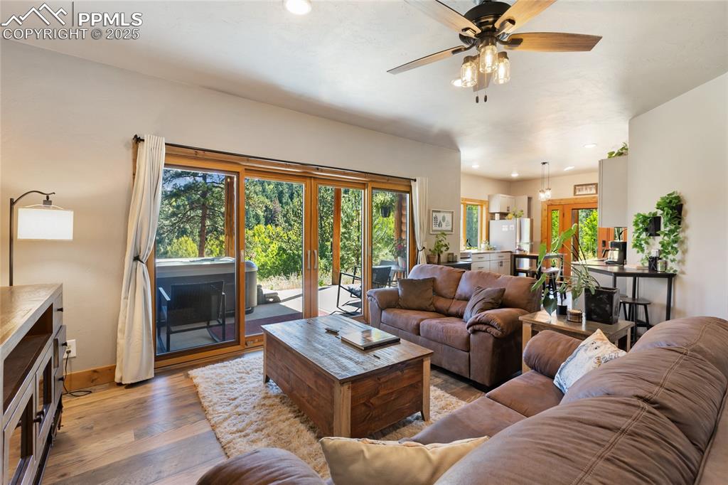 Image 24 of 38: Come downstairs with me to get a glimpse of this newly renovated, self cont