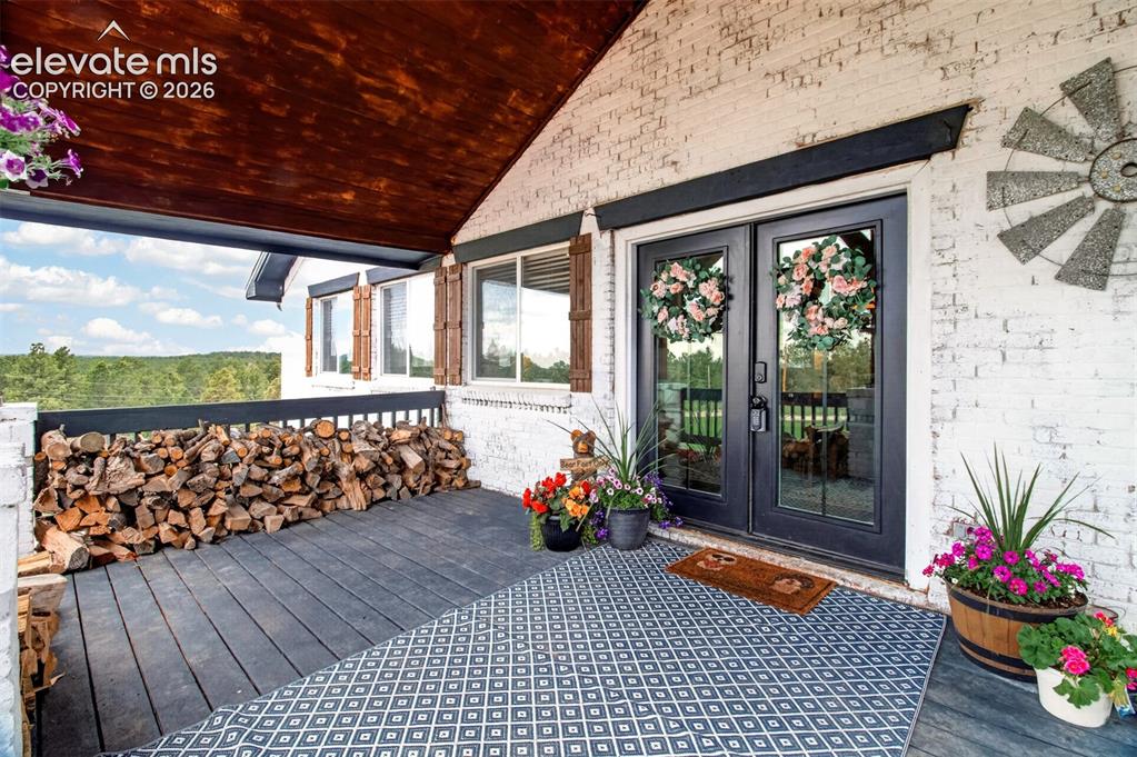 Image 5 of 50: Stunning French Door Entryway