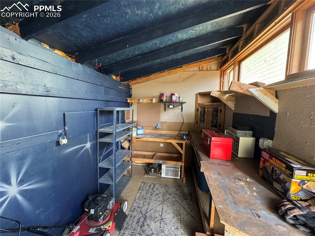 Image 19 of 22: Work Area in the Shed