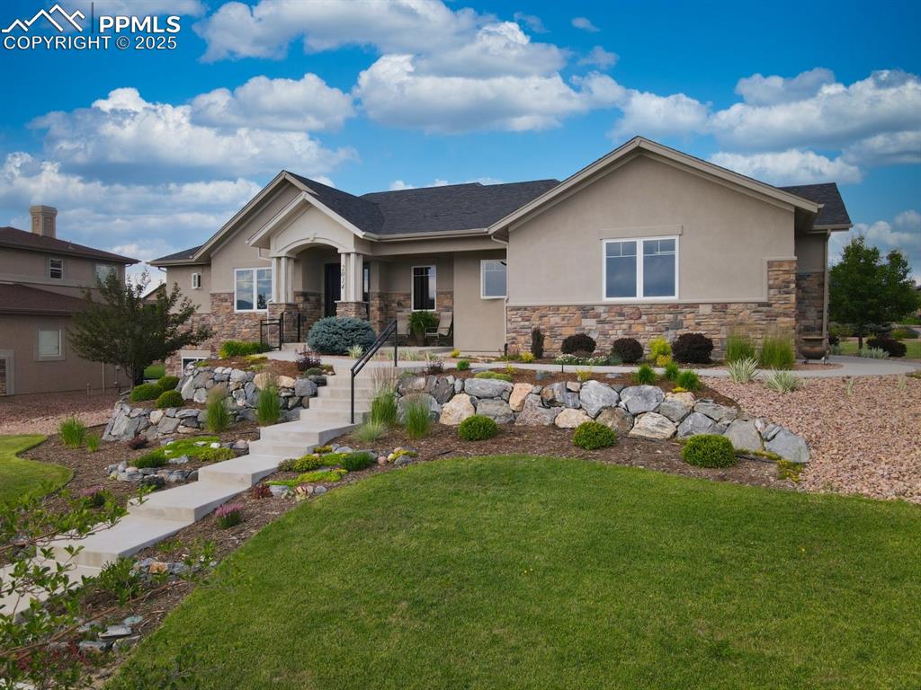 Image 36 of 46: Striking front entry