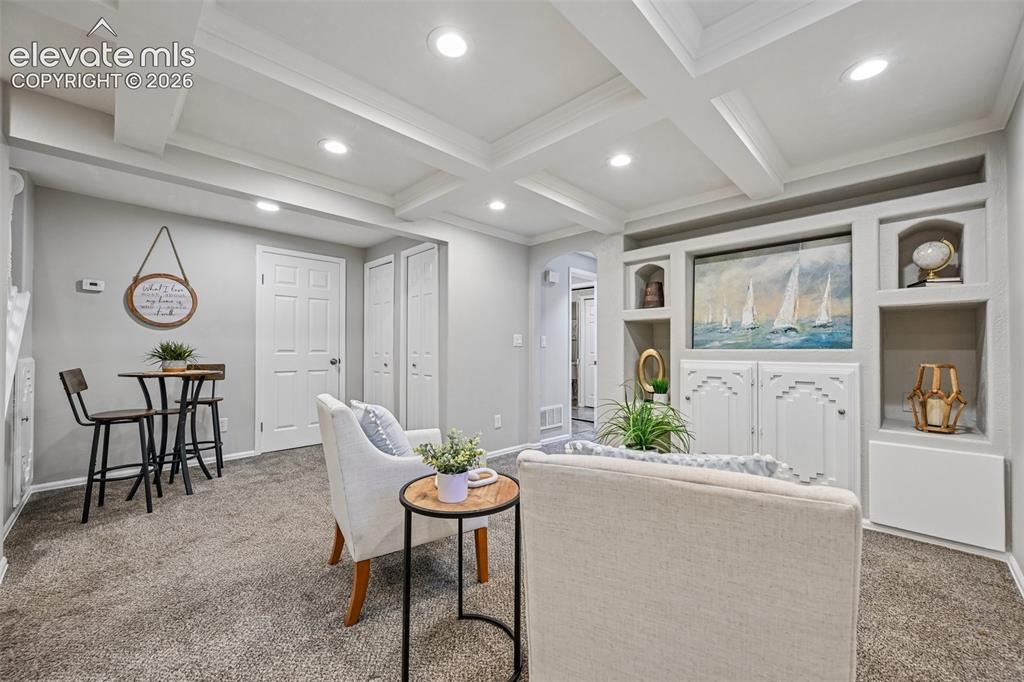 Image 21 of 41: Family room in basement
