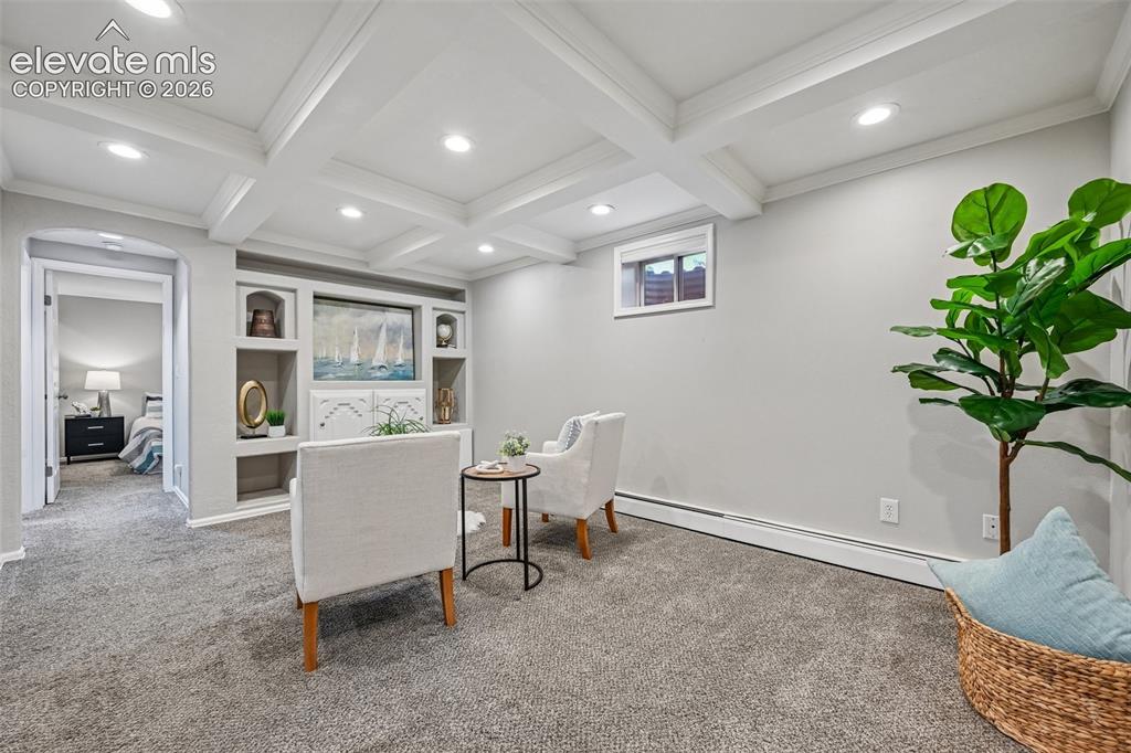 Image 22 of 41: Family room in basement
