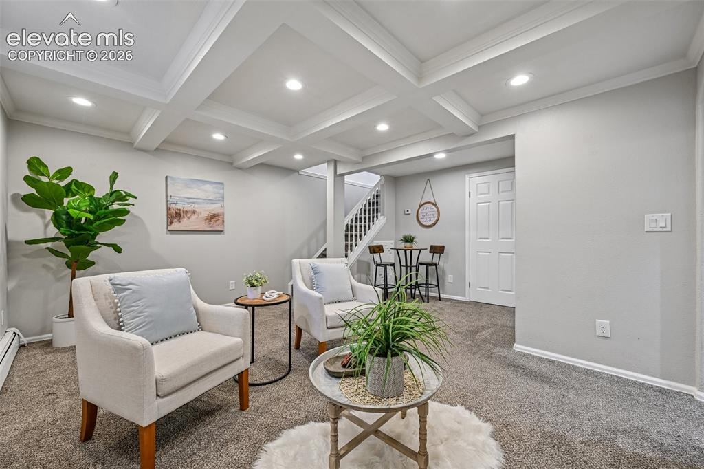 Image 23 of 41: Family room in basement