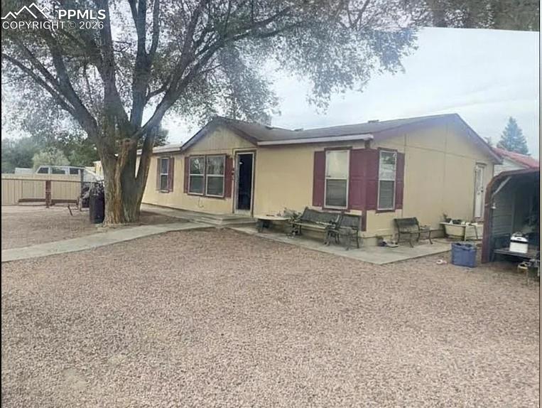 Caption: Front of Structure