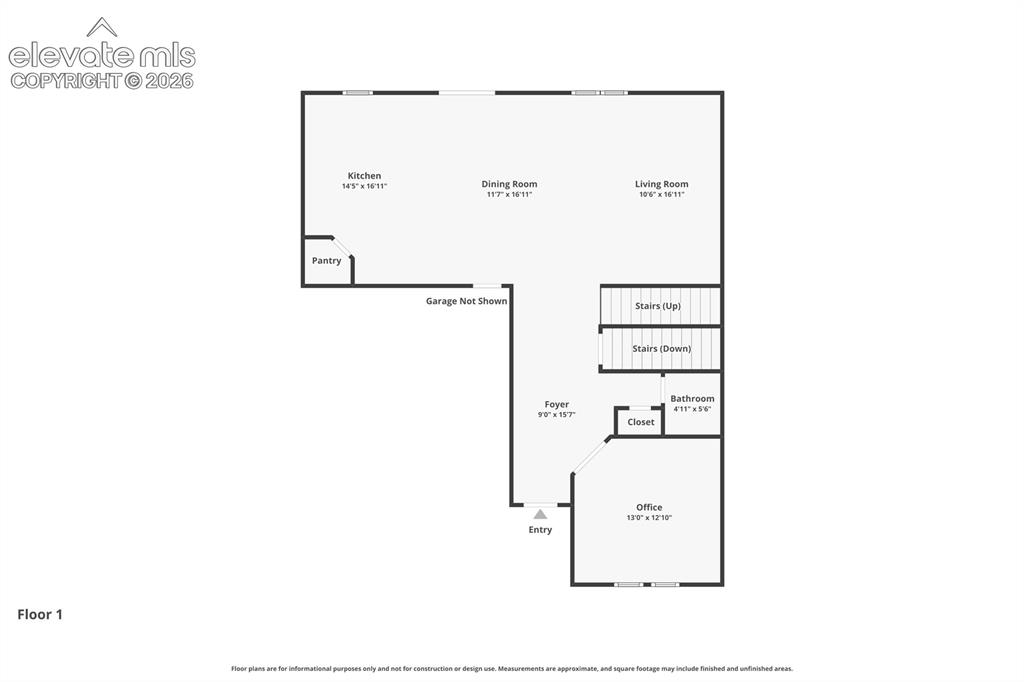 Image 39 of 42: Main level floor plan