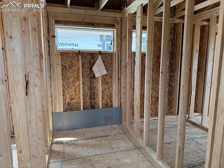Image 17 of 20: Laundry Room located on the upper level. Please, excuse our dust as this ho