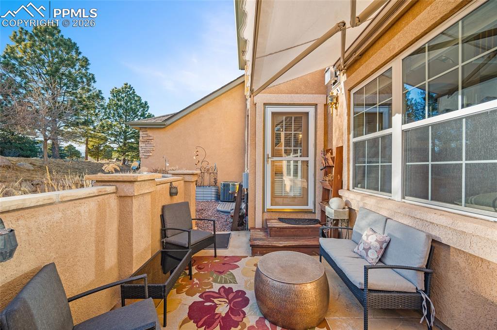 Image 35 of 49: Extra-large patio giving plenty of room.