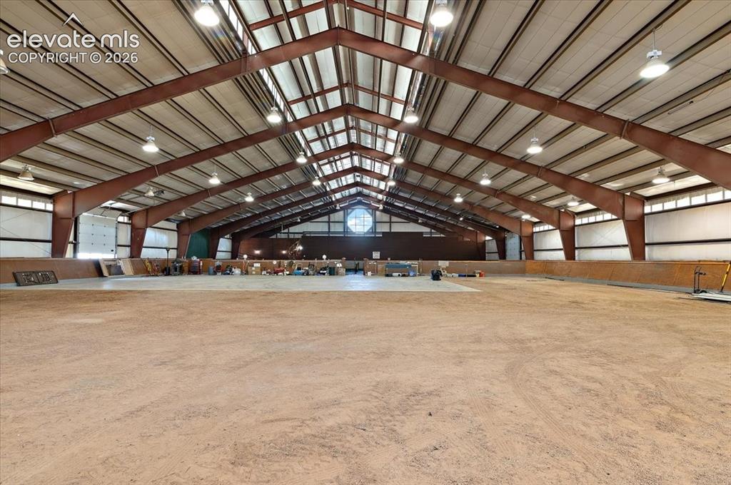 Image 34 of 50: Dirt area is approximately 9,050 Sq. ft. Peak of the building is approximat
