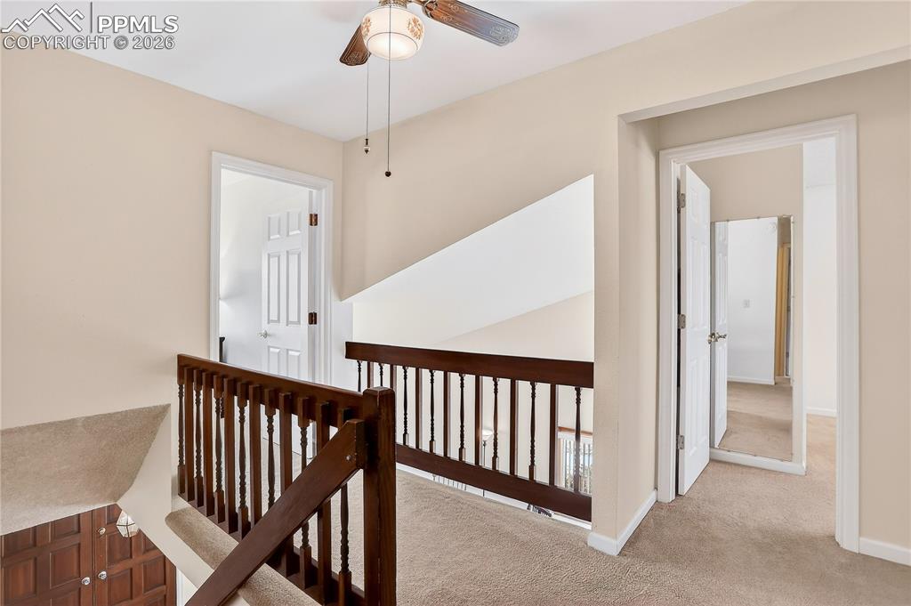 Image 18 of 37: Upper level landing overlooks the front living room.