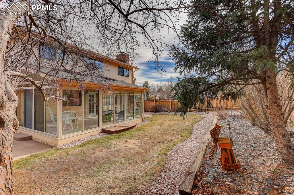 Image 30 of 37: A final view of the backyard