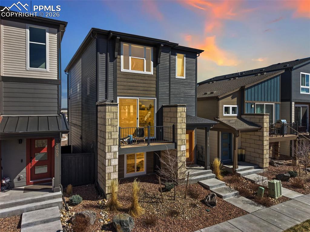 Caption: Front of Structure