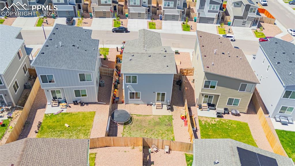 Image 29 of 35: Aerial perspective of suburban area