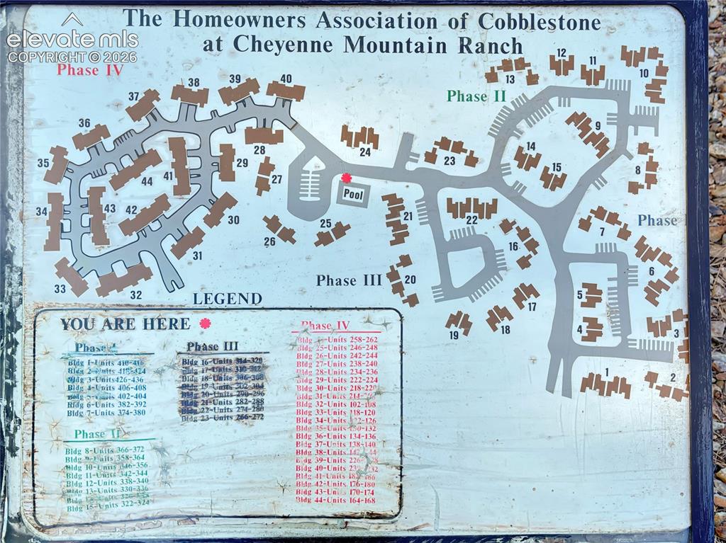 Image 27 of 44: Community Map. Displaying the layout of residential units and common elemen