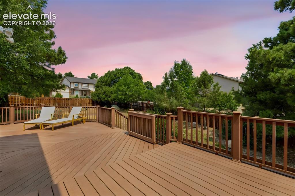 Image 19 of 50: Expansive Deck w Views