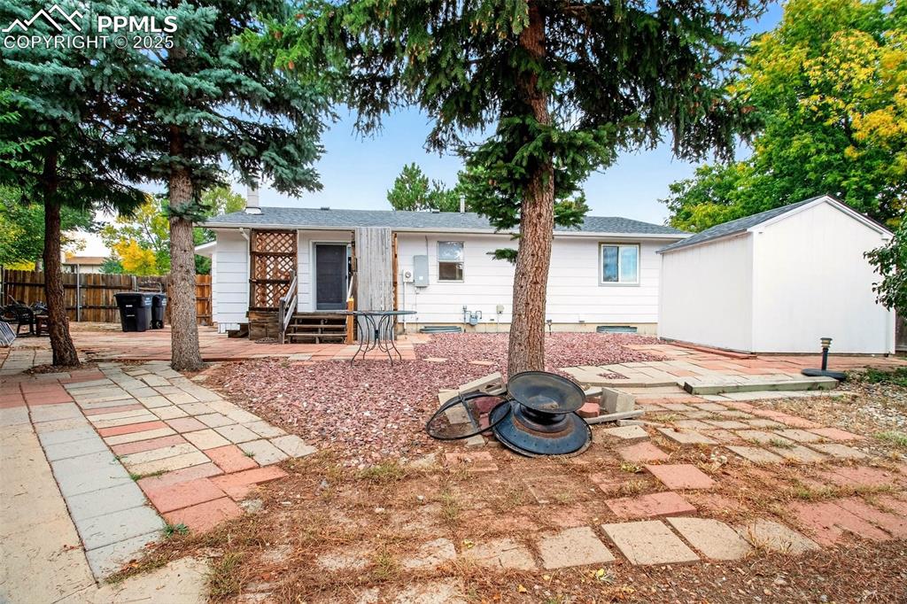 Image 36 of 37: Back of property featuring a patio area