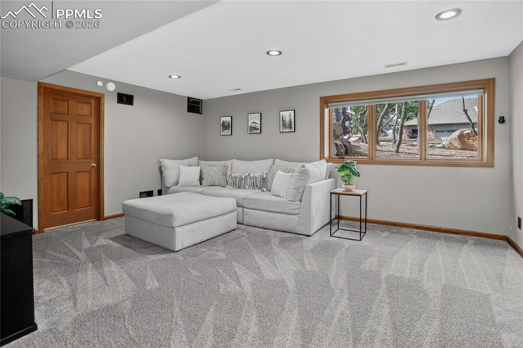 Image 27 of 42: Rec room - lower level