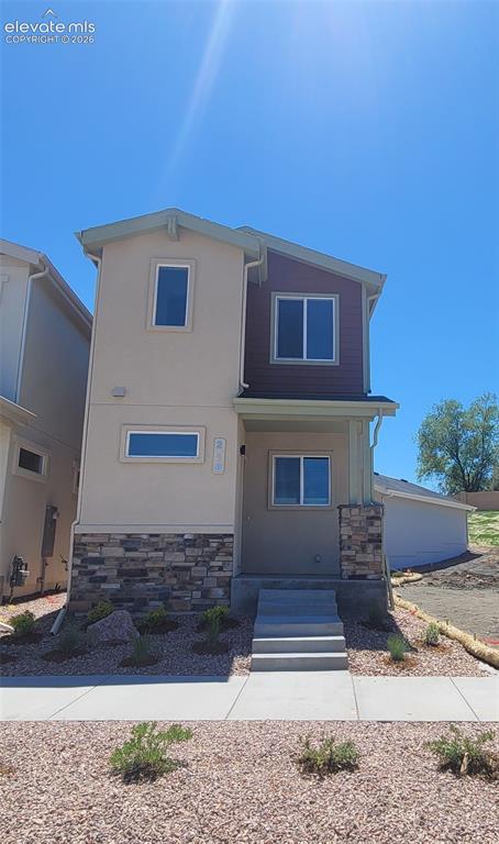 Image 2 of 41: York-Cottage-Craftsman Elevation-Crawl Space-2 Suites-2.5 Bathroom-1 Car De