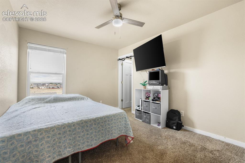 Image 30 of 44: Neutral-toned walls complement plush carpeting
