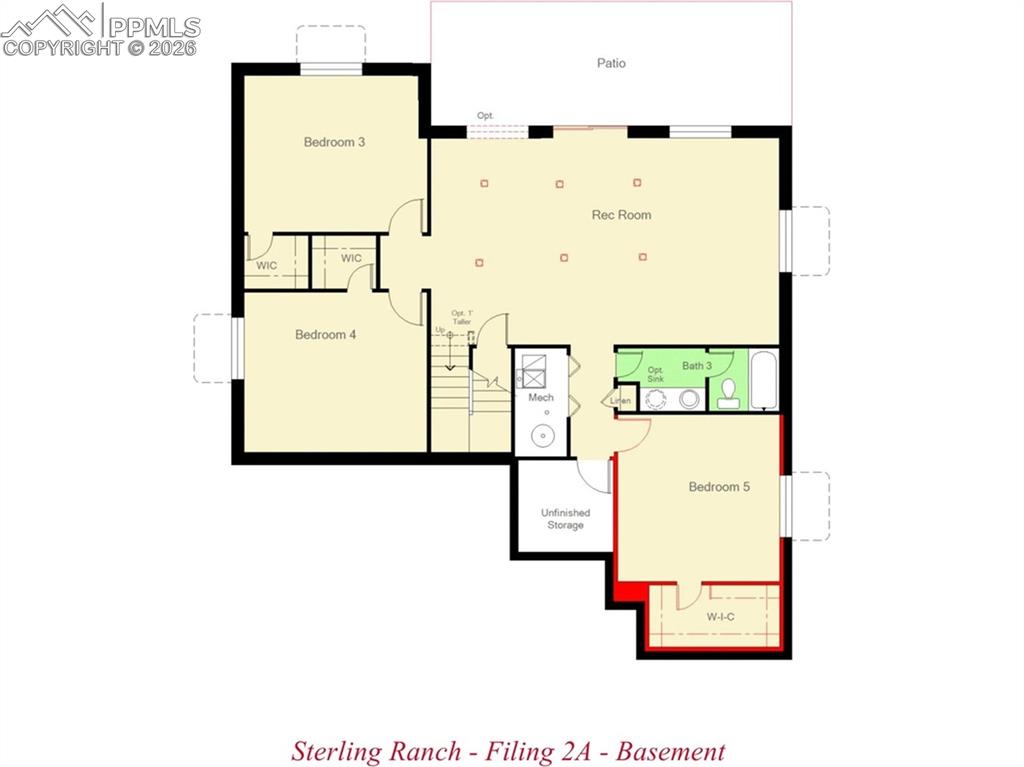 Image 49 of 49: Basement floor plan