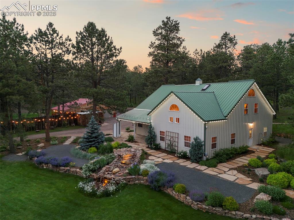 Caption: Front of Structure