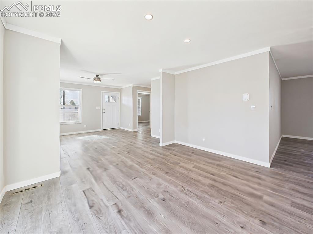 Image 14 of 50: Unstaged Dining Area – Natural light pours into this flexible dining area,