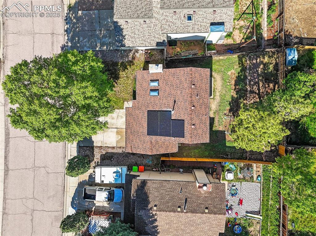 Image 28 of 47: View from above of property