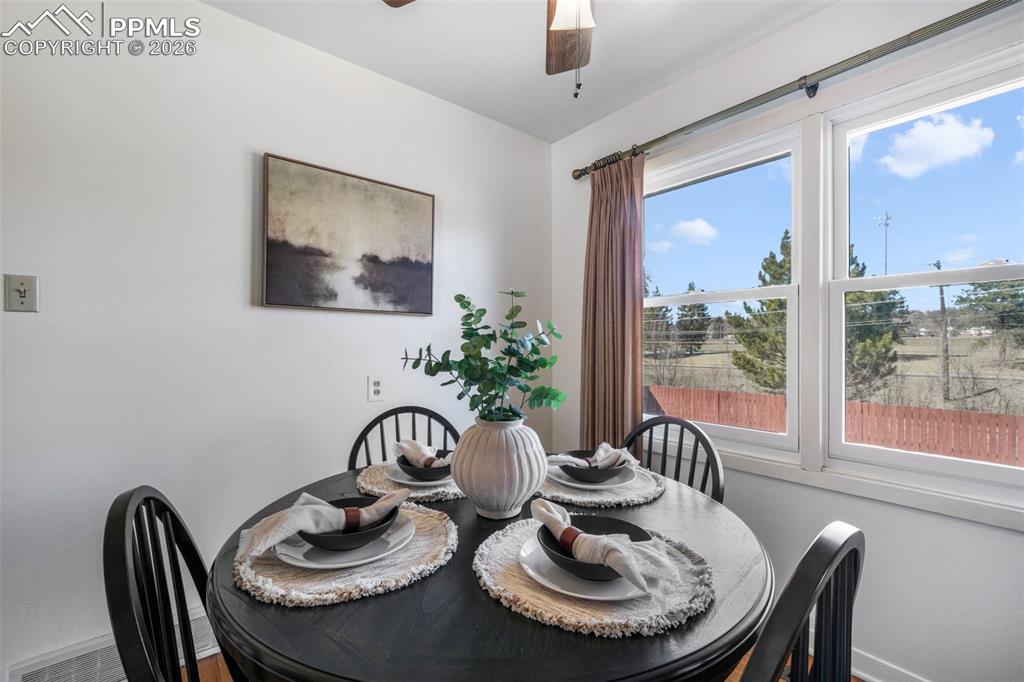 Image 13 of 50: Living room with entryway view