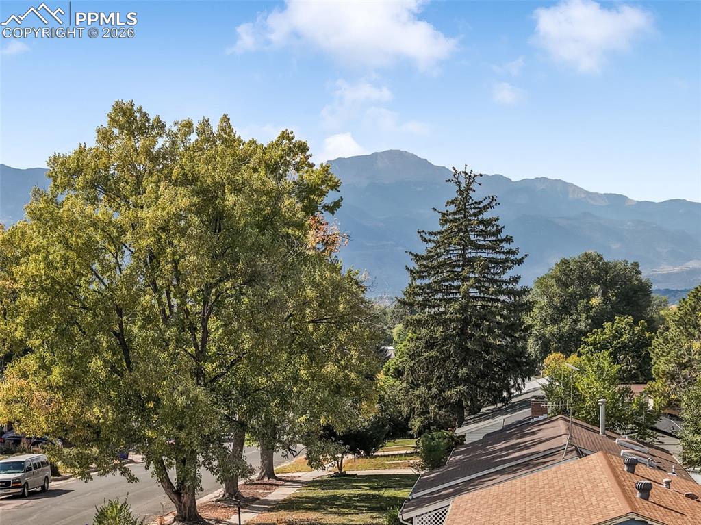 Image 48 of 50: Aerial rear view of home