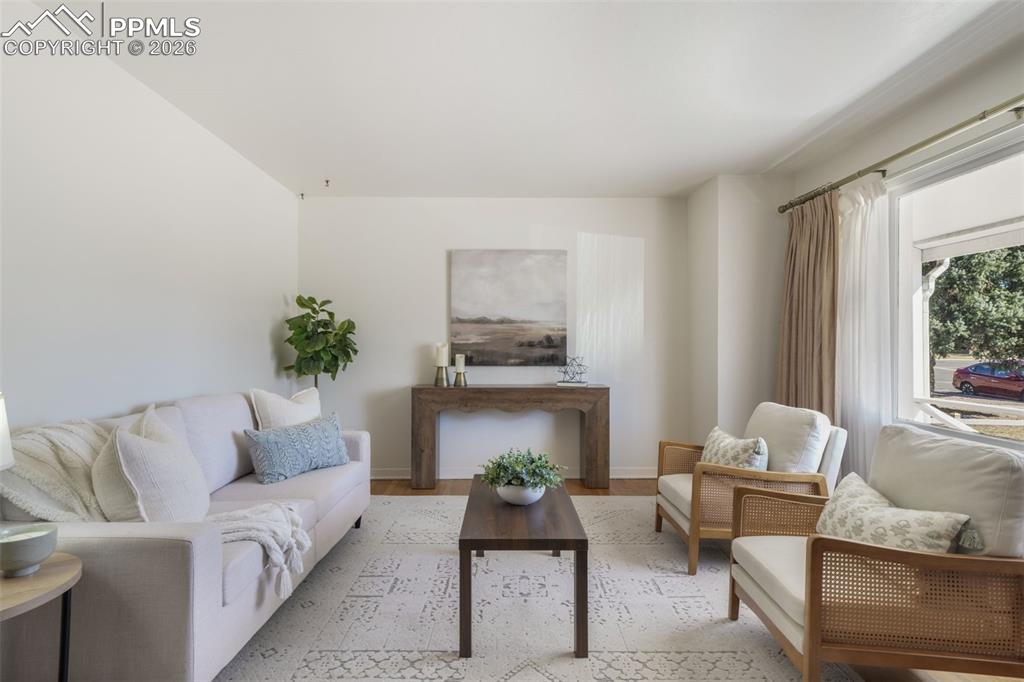 Image 8 of 50: Aerial view of property and surrounding area