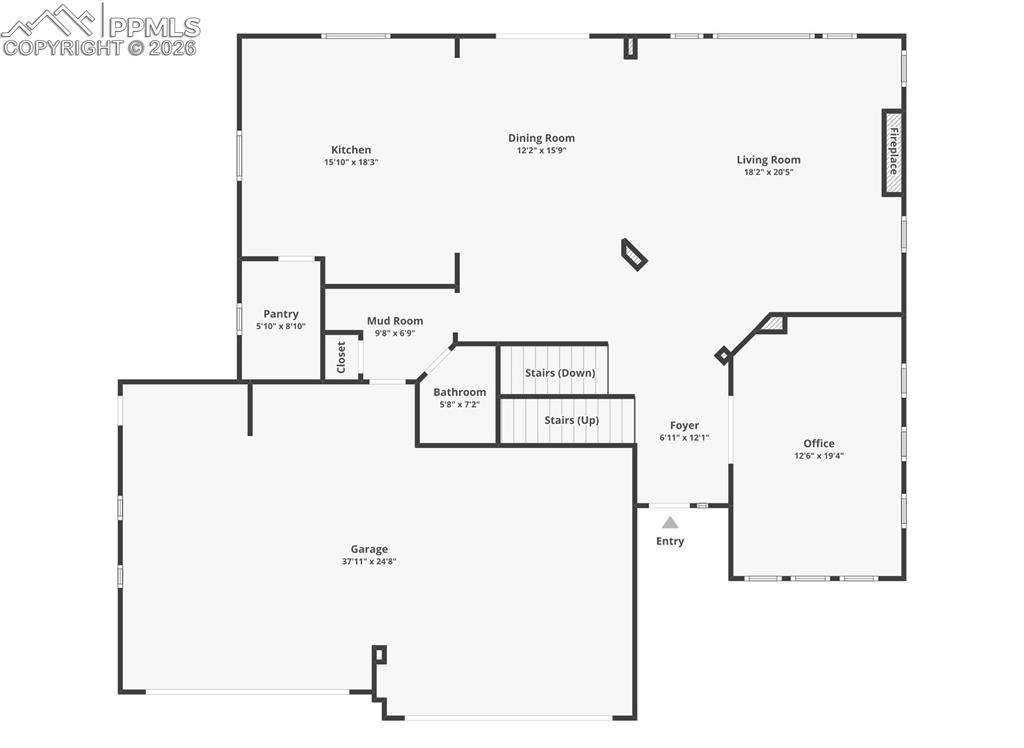 Image 48 of 50: main level floor plan