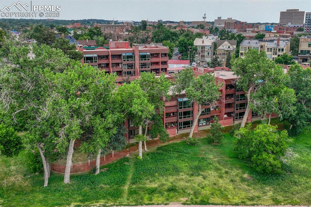 Caption: Front of Structure