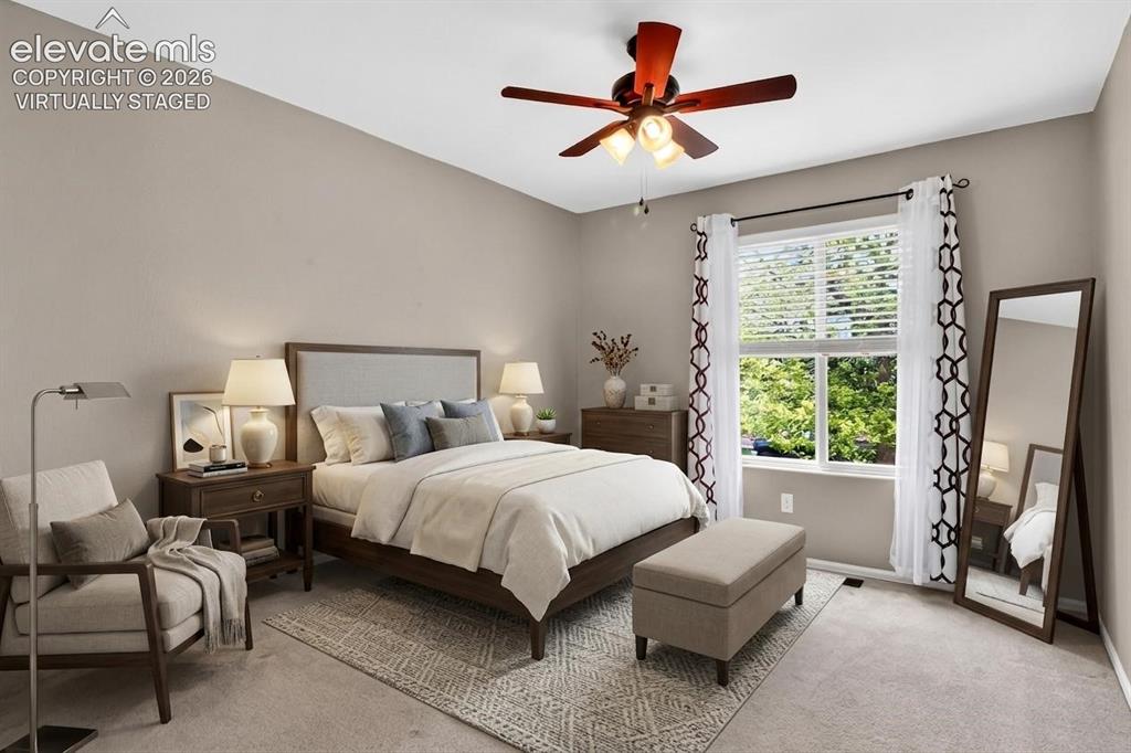 Image 25 of 46: Virtually staged 2nd Bedroom