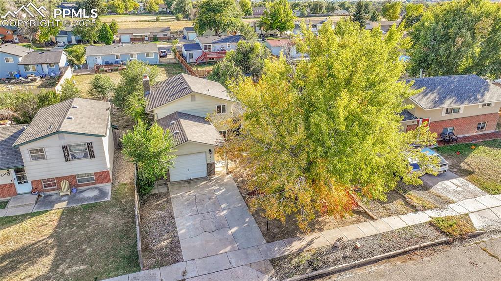Image 25 of 36: Aerial view of residential area