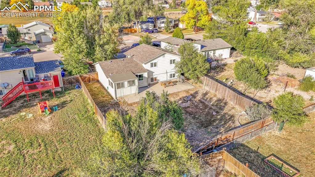 Image 28 of 36: Aerial view of residential area