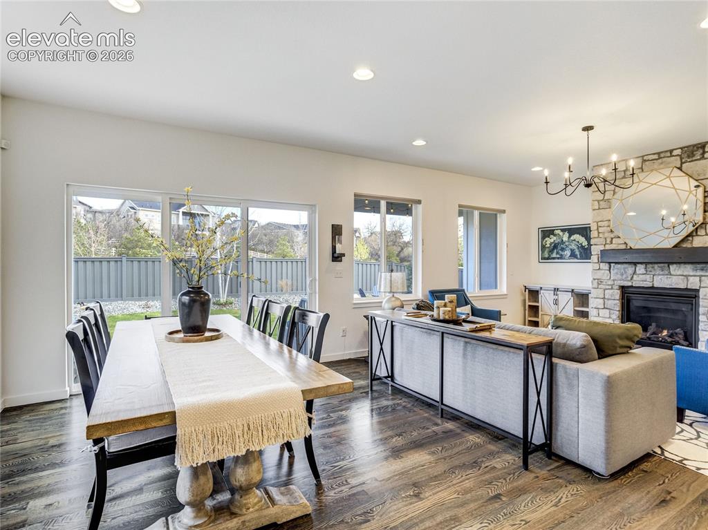 Image 20 of 50: Dining area is just steps from the kitchen & covered back porch