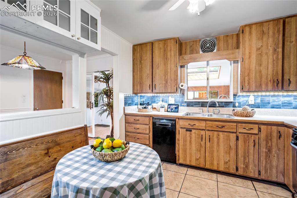 Image 10 of 41: Bench has built in storage