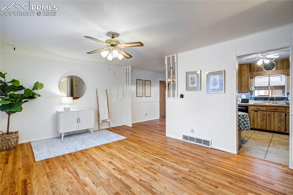 Image 3 of 41: Living room boasts beautiful bay window