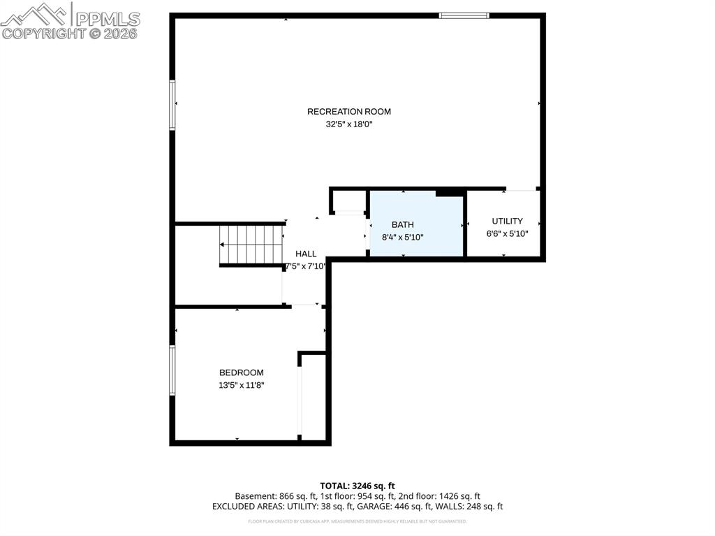 Image 48 of 49: Basement floor plan