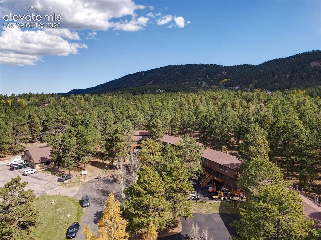 Image 46 of 50: Expansive wooded landscape with multiple structures